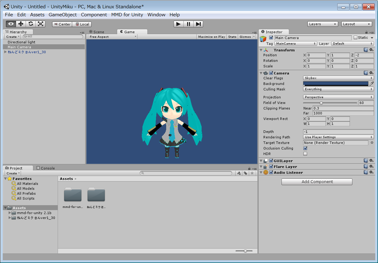 Unity に Mmd のモデルデータを取り込んで Android に表示 戌印 Inujirushi Androidあれこれ