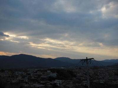 内宮さんへの光芒