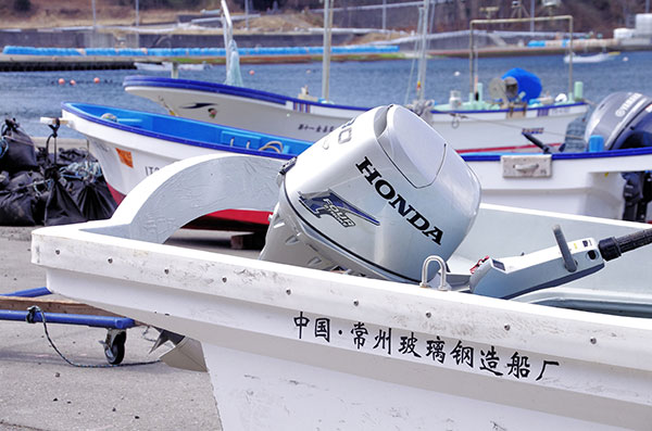 中国で造られた漁船
