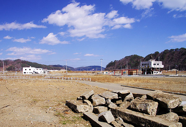 鵜住居の津波跡