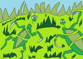 カマキリ対決5