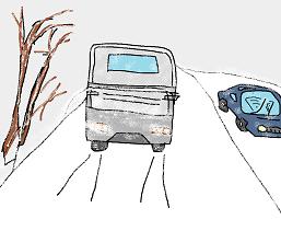雪道の走行