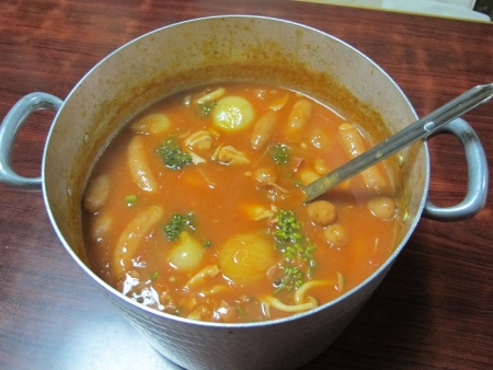 野菜とソーセージのトマト煮