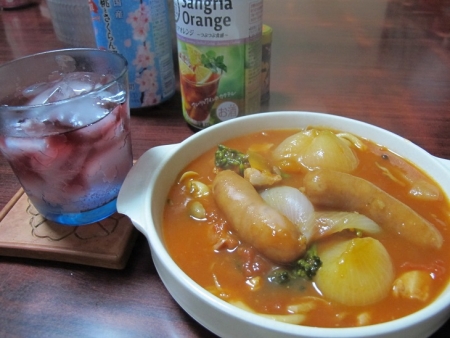 野菜とソーセージのトマト煮