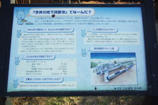 今井川地下調節池の案内