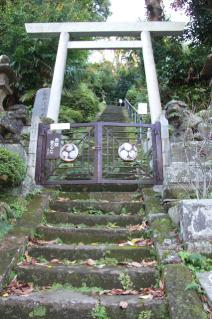 鎌倉道(戸塚):第六天神社石段