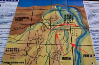 旧東海道:旧相模川橋脚解説模型から-2