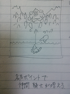 ぽいっとナイト落書き