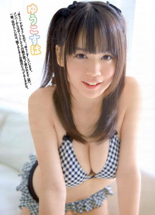 HKT48菅本裕子のおっぱい強調水着お宝画像