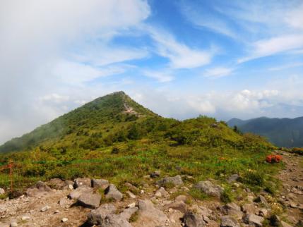 烏帽子岳へ
