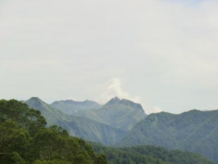 ちょっと見えた谷川岳