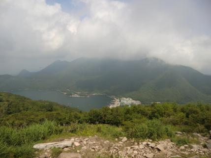 黒檜、駒ヶ岳は雲の中