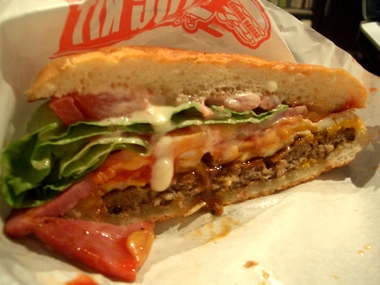 ハンバーガー断面