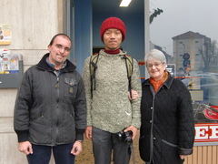 レンタカーの2人とたびさん