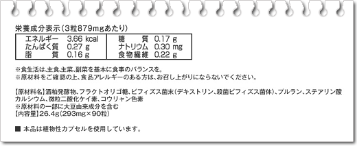 ライスプロファイバーの成分