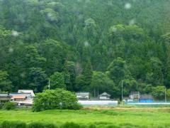18時 雨がポッポッと勝山・真庭を後にした。