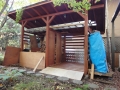 空の薪小屋