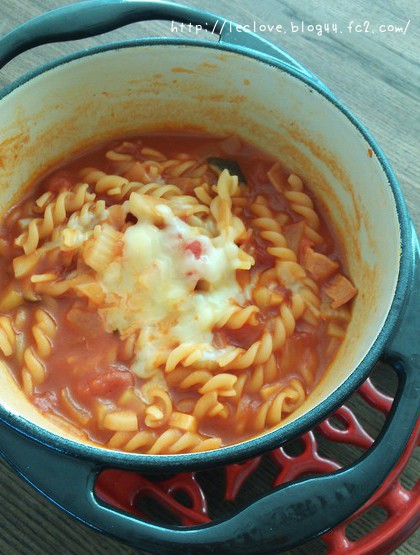 トマトのスープパスタ