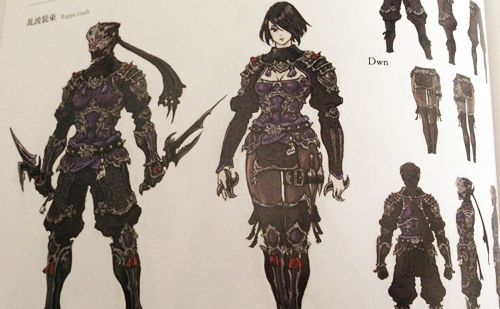 FF14-乱波装束 元は紫多めの指定だったそう