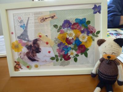 押し花作品