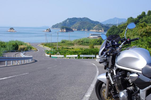 1大三島のみかん畑ワインディング