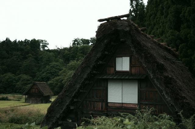 17田園の中の合掌造り