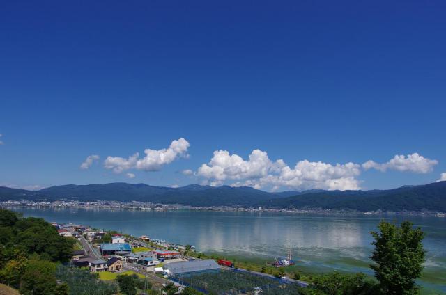 16快晴の諏訪湖