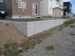 土留め完成
