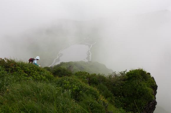 男岳下り