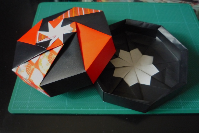 折り紙 箱 八 角形