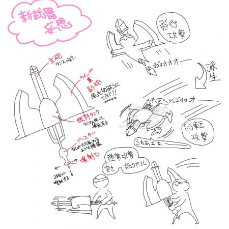 【MH4】『第2の新武器』シルエット公開後の予想まとめ!みんな想像力豊かすぎる!30