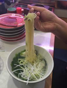 牡蠣ラーメンはしあげ