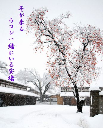 にいがた県雪景色文字