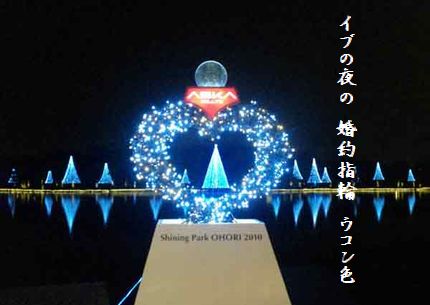 イルミネーション(ハート大濠公園)文字