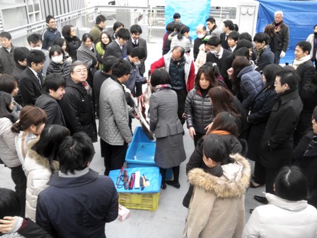 森のたね 屋上鹿解体 大人数