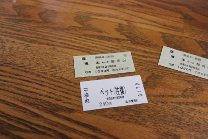ケーブルカー切符