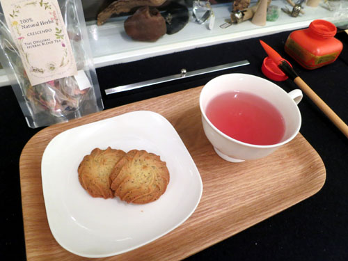 カフェ書道・お菓子1