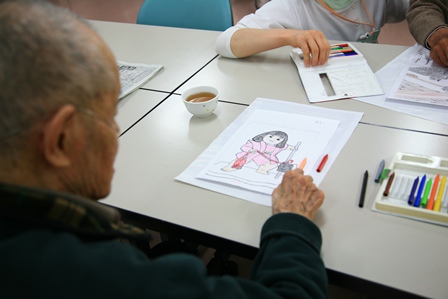 金太郎の塗り絵