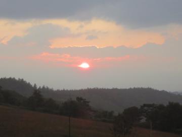 夕日