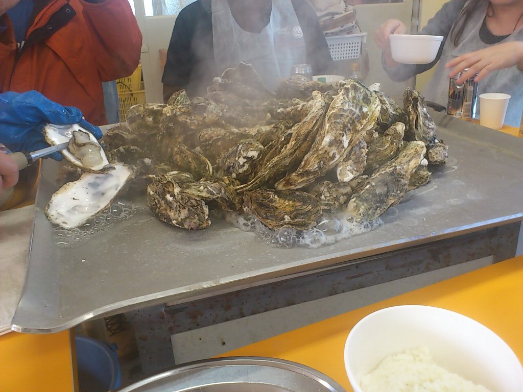 焼き牡蠣