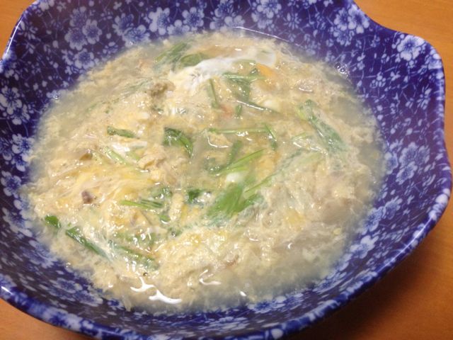 青柳卵とじ