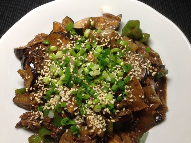 茄子味噌炒め