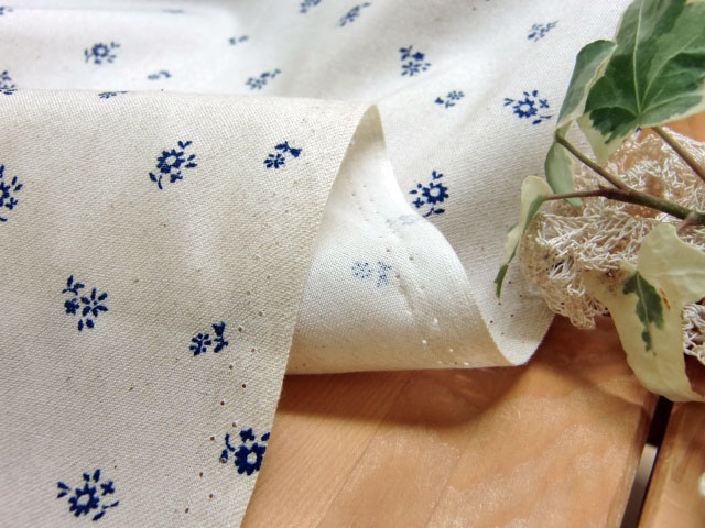 コットンプリント Natural Denim風0319