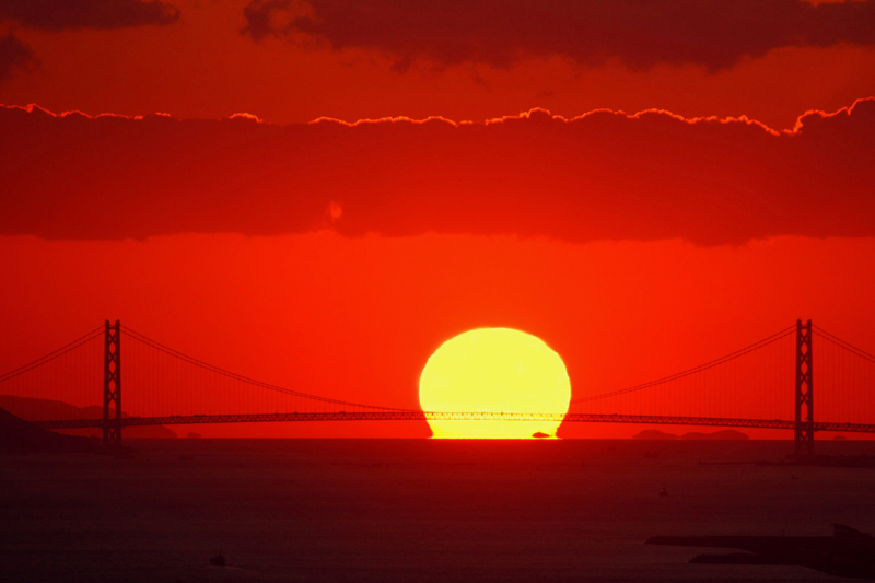 A WTC明石大橋夕陽