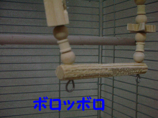 止まり木部分が