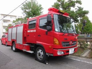 南1号車 水そう付消防ポンプ自動車