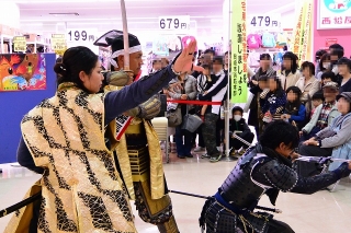 岡崎消防本部 グレート家康公「葵」武将隊 一日消防署長イベント