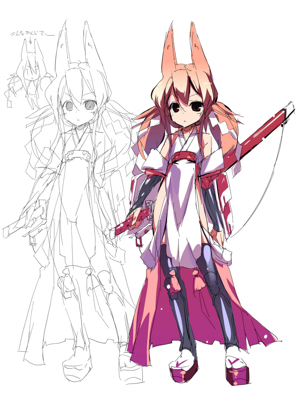 オリキャラちゃん(巫女武者?)