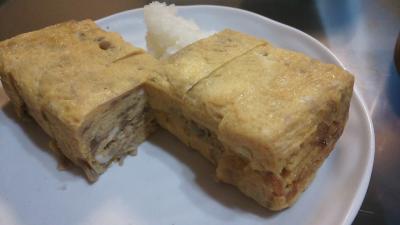 なめたけの卵焼き