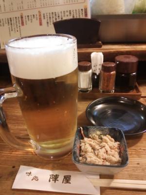 陣屋(ビール&お通し)